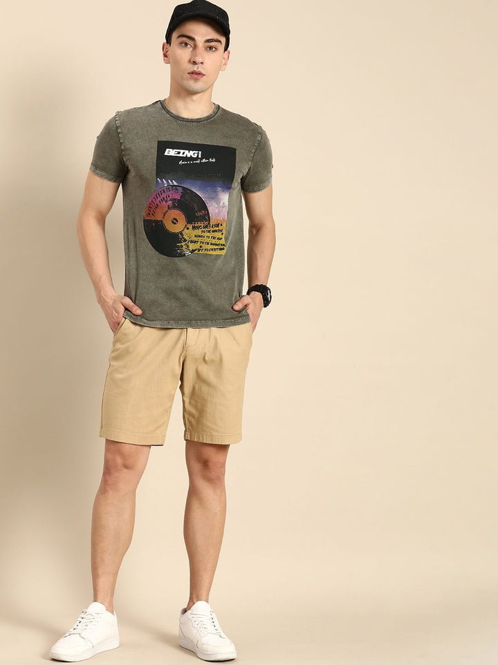 Being Human Men Graphic Printed Pure Cotton T-shirt