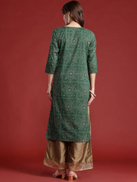 Anouk Bandhani Print A-Line Kurta