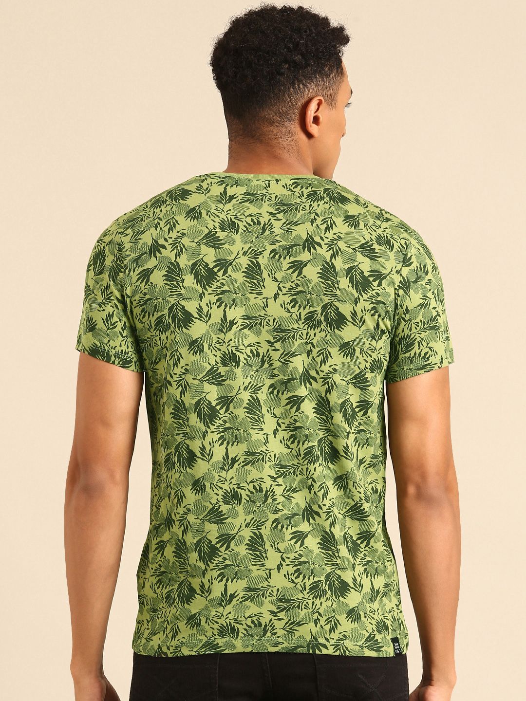 Being Human Pure Cotton Tropical Printed T-shirt