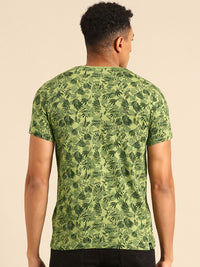 Being Human Pure Cotton Tropical Printed T-shirt