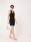 DressBerry Get In The Groove Halter Bodycon Dress