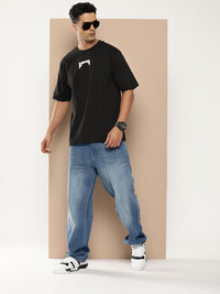 Difference of Opinion Men Graphic Printed Embossed Oversized T-shirt