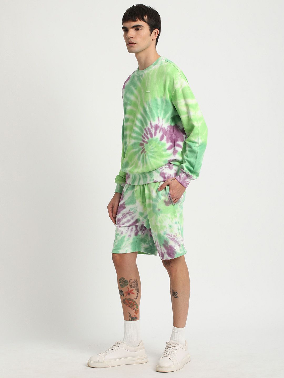 THE BEAR HOUSE Tie & Dye Pure Cotton Pullover