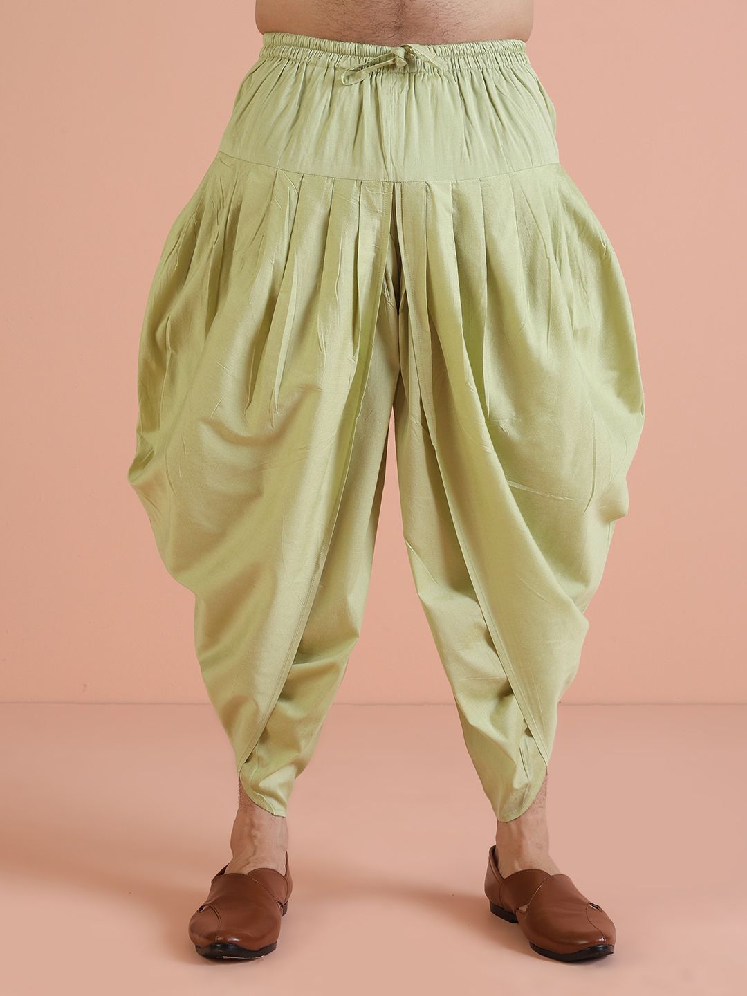 KISAH Men Kantha Printed Regular Fit Kurta Dhoti Set