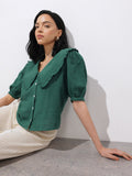 DressBerry Summer Basics Crop Shirt Style Top