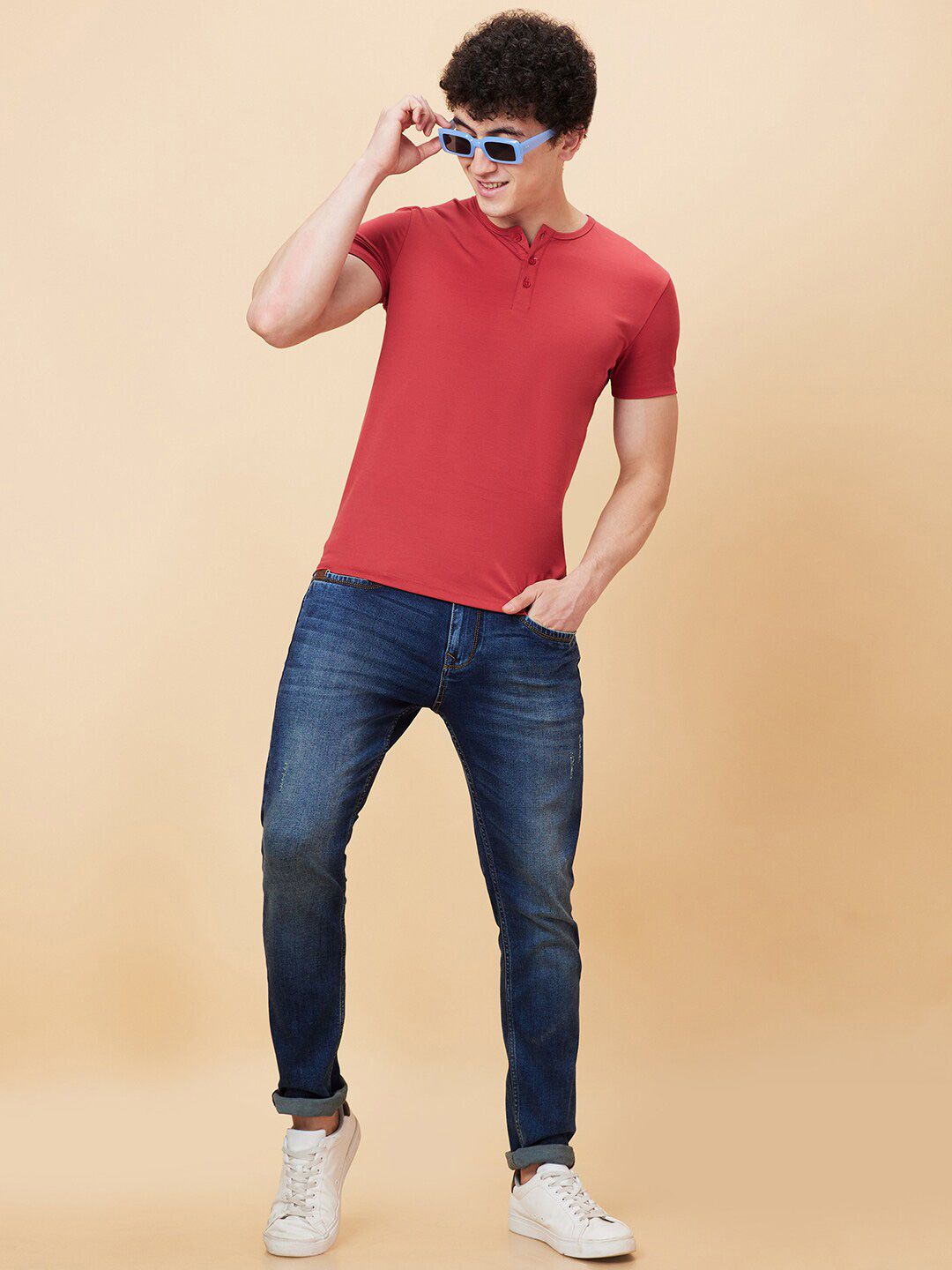 Being Human Henley Neck T-shirt