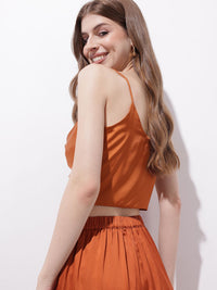 DressBerry Sunset Silhouette Cami Crop Top