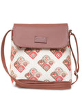 ZOUK Ethnic Motifs Printed Structured Sling Bag