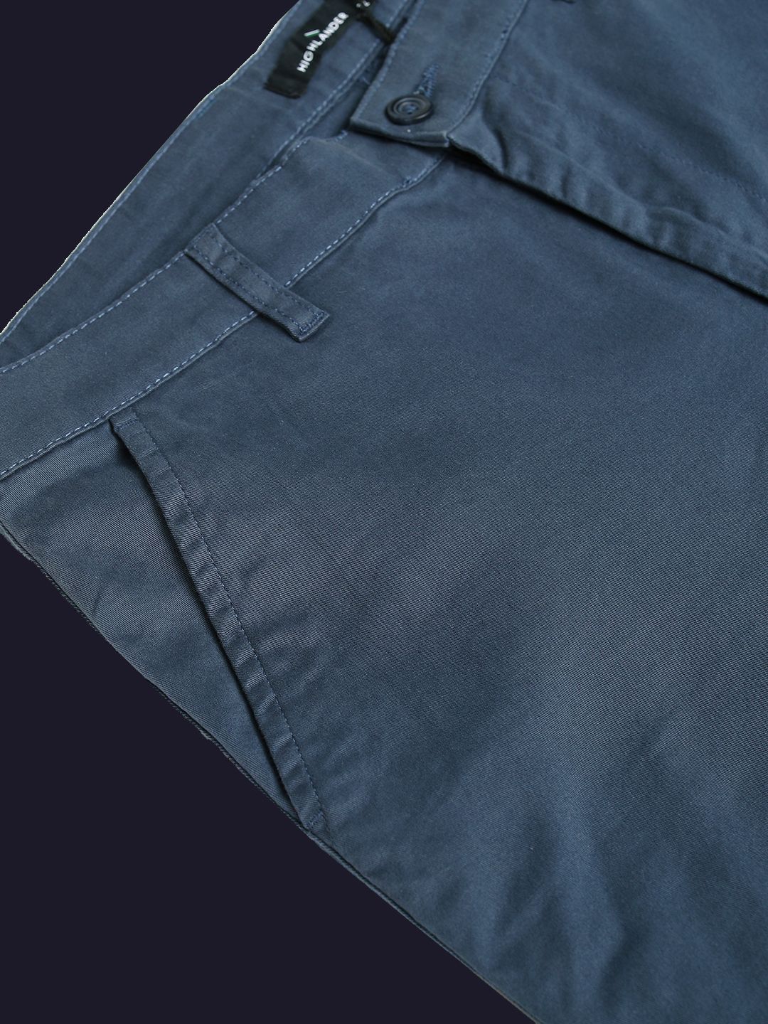 HIGHLANDER Men Soft Feel Twill Chino Trousers