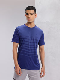 HRX by Hrithik Roshan Striped Rapid-Dry Training T-shirt