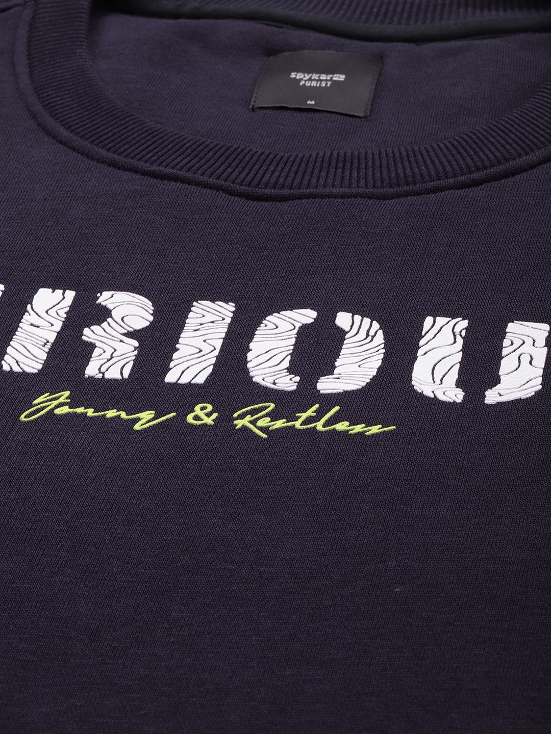 SPYKAR Typography Printed Pullover Sweatshirt