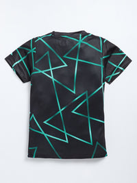 HRX by Hrithik Roshan Boys Geometric Printed T-shirt