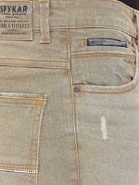 SPYKAR Men Slim Fit Low Distress Light Fade Stretchable Cotton Jeans