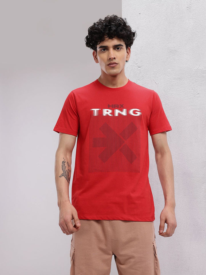 HRX by Hrithik Roshan Men Brand Logo Printed Training T-shirt