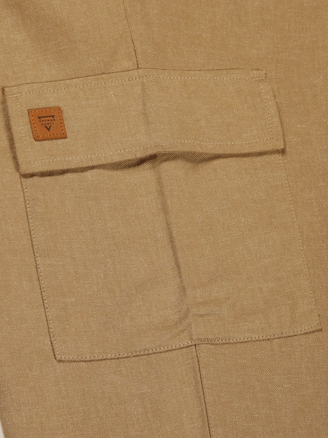 Thomas Scott Men Classic Cotton Linen Casual Trouser