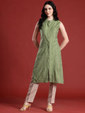Anouk Striped Straight Kurta
