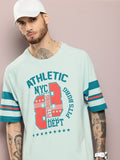 DILLINGER Men Typography Printed Oversized T-shirt