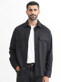 RARE RABBIT Men Lampil Slim Fit Opaque Cotton Shacket