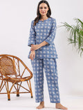 SANSKRUTIHOMES Printed Pure Cotton Night Suit