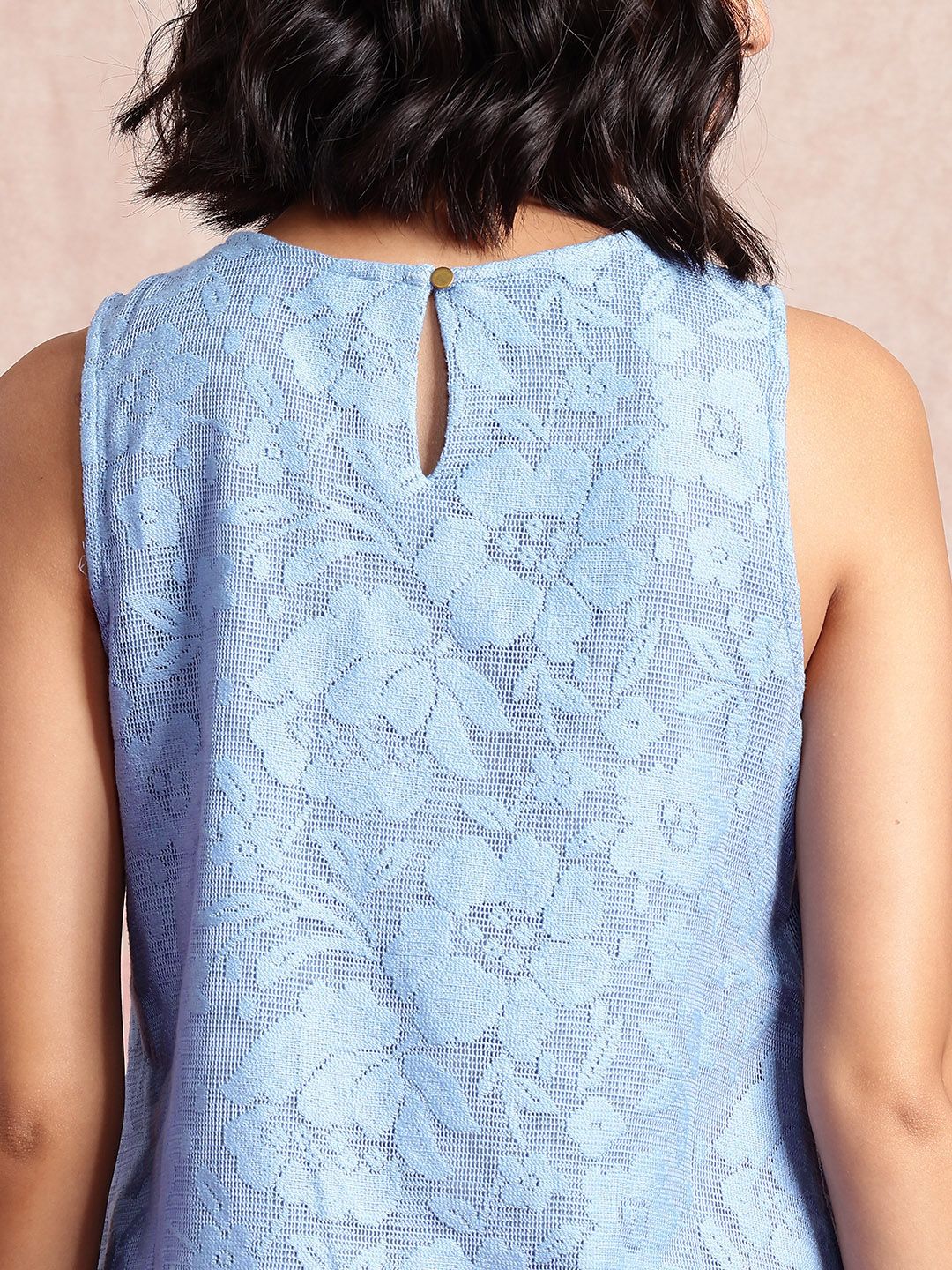 all about you Pure Cotton Floral Lace A-Line Mini Dress