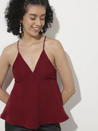 DressBerry Holiday Essentials Halter High-Tie A-Line Top