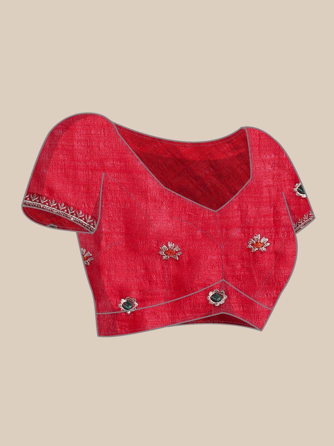 kasee Embroidered Art Silk Saree
