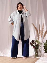 CURVY STREET Plus Size Comfort Casual Shirt