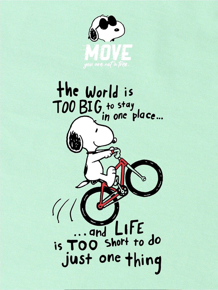 Bewakoof Green Graphic Printed Long Sleeves Pure Cotton Oversized T-Shirt