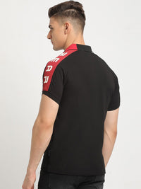 THE BEAR HOUSE Polo Collar Raglan Sleeves Slim Fit T-shirt