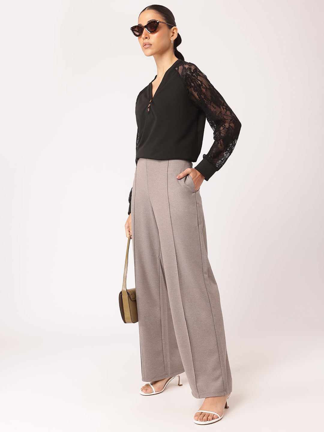 DressBerry K-Chic Lace Trimmed Top