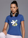 HRX by Hrithik Roshan Women Brand Logo Printed Slim Fit T-shirt