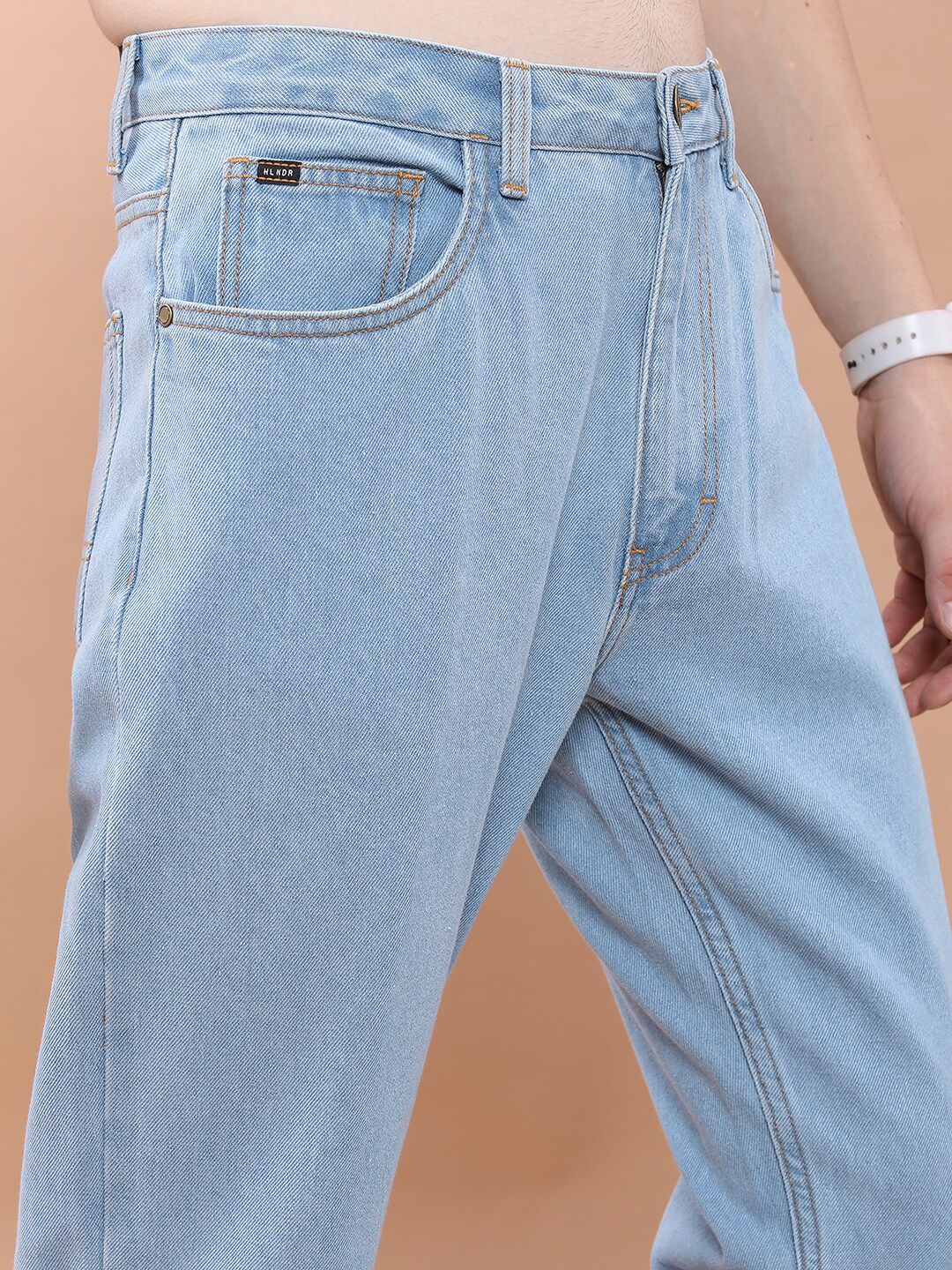 HIGHLANDER Men Straight Fit Clean Look Jeans