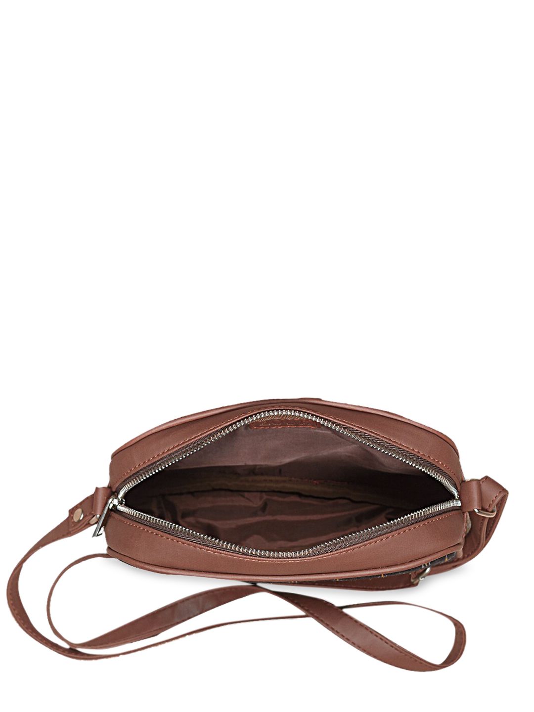 ZOUK Women Blue Floral Printed Structured Sling Bag