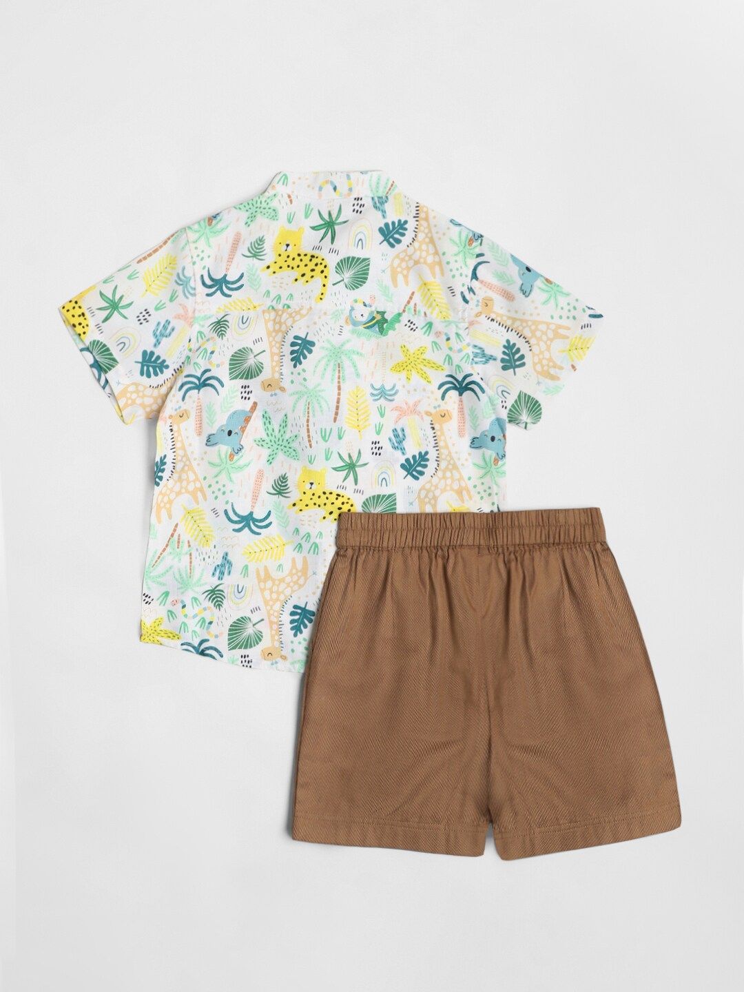 Nauti Nati Boys Printed Shirt with Shorts