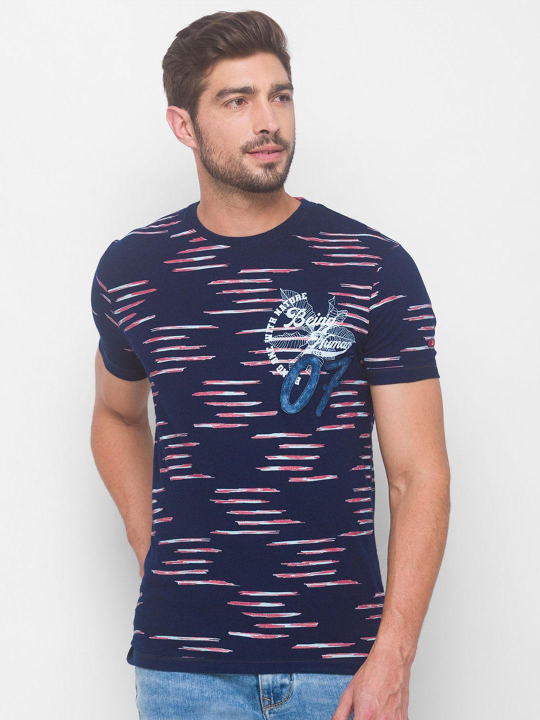 Being Human Printed Pure Cotton T-shirt