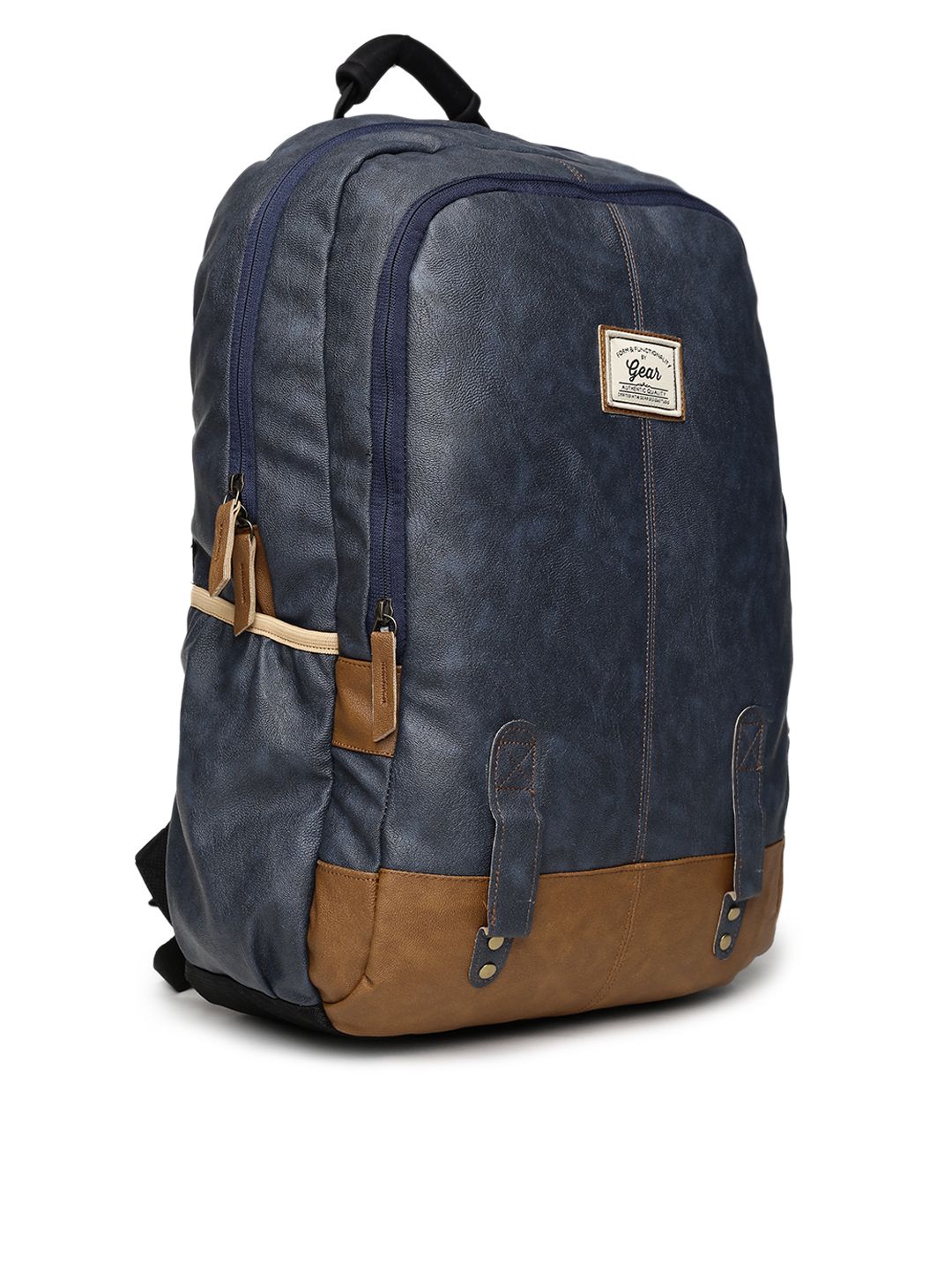 Gear Unisex Navy Blue Solid Backpack