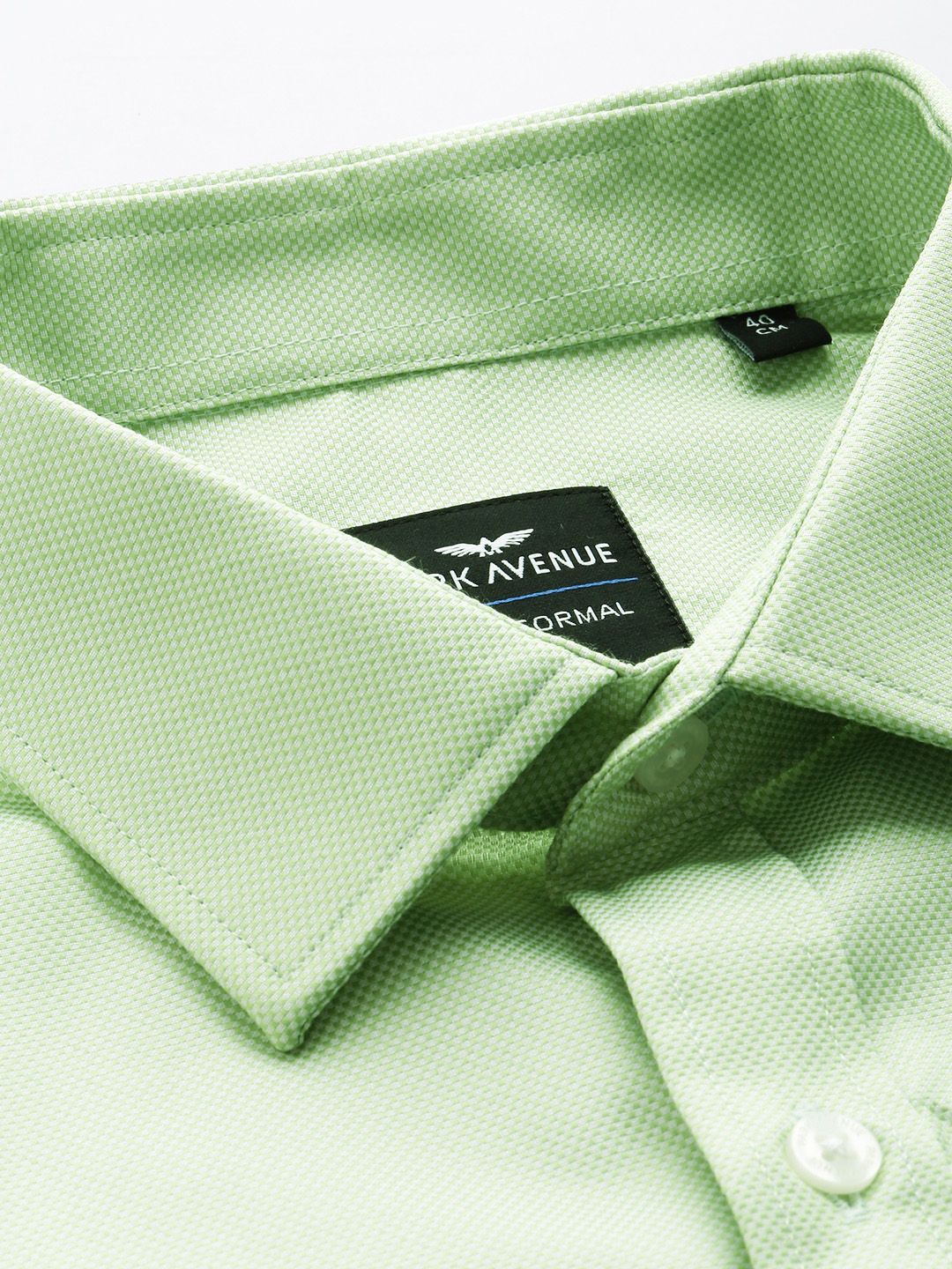 Park Avenue Self Design Slim Fit Textured Formal Shirt