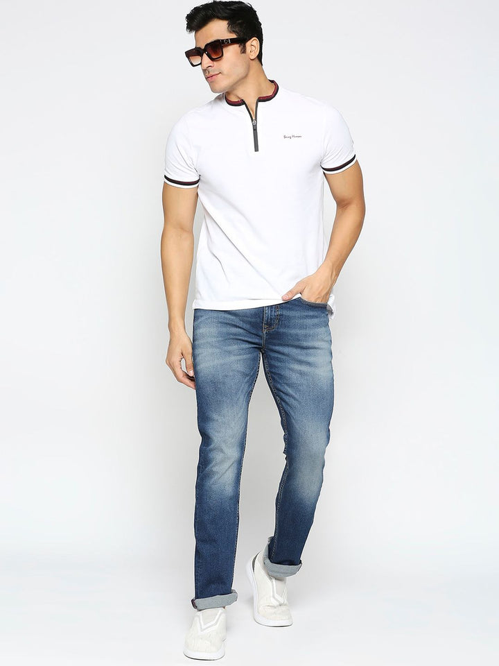 Being Human Men Clean Look Slim Fit Heavy Fade Jeans