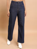 Basics By Tokyo Talkies Women Mid-Raise Clean Look Flared Fit Jeans