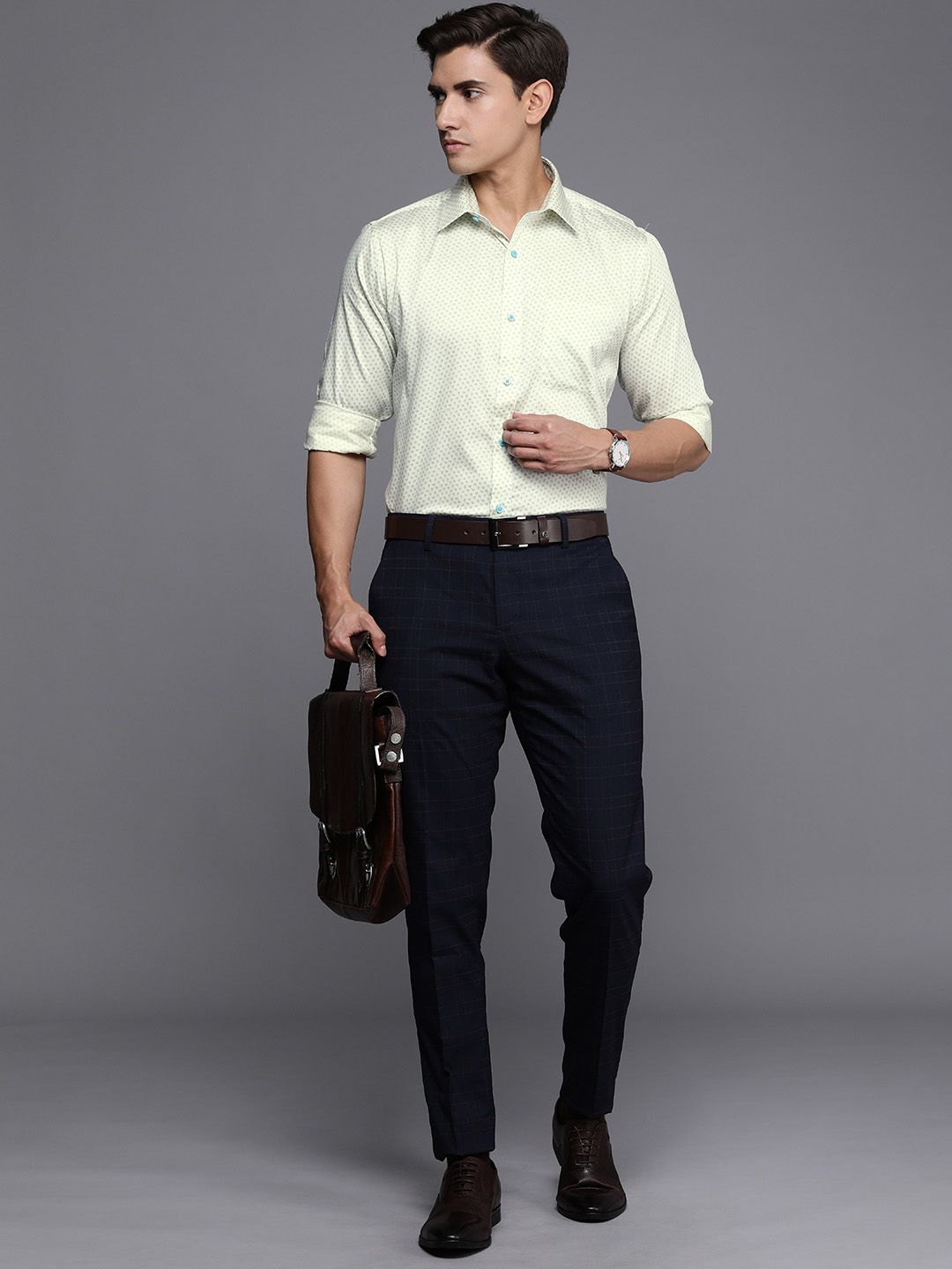 Raymond Slim Fit Tropical Printed Formal Shirt