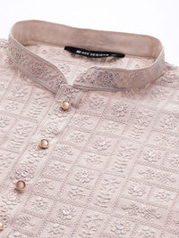 See Designs Embroidered Sequinned Kurta with Pyjamas
