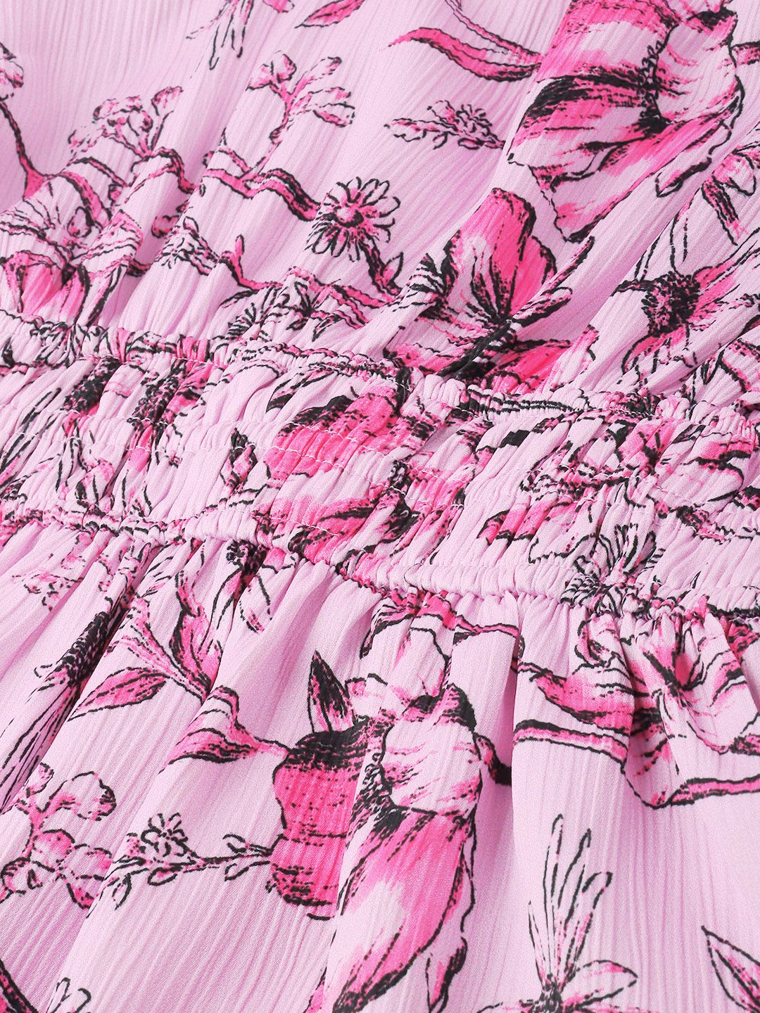 DressBerry Floral Fantasy Cinch & Sway Fit and Flare Dress