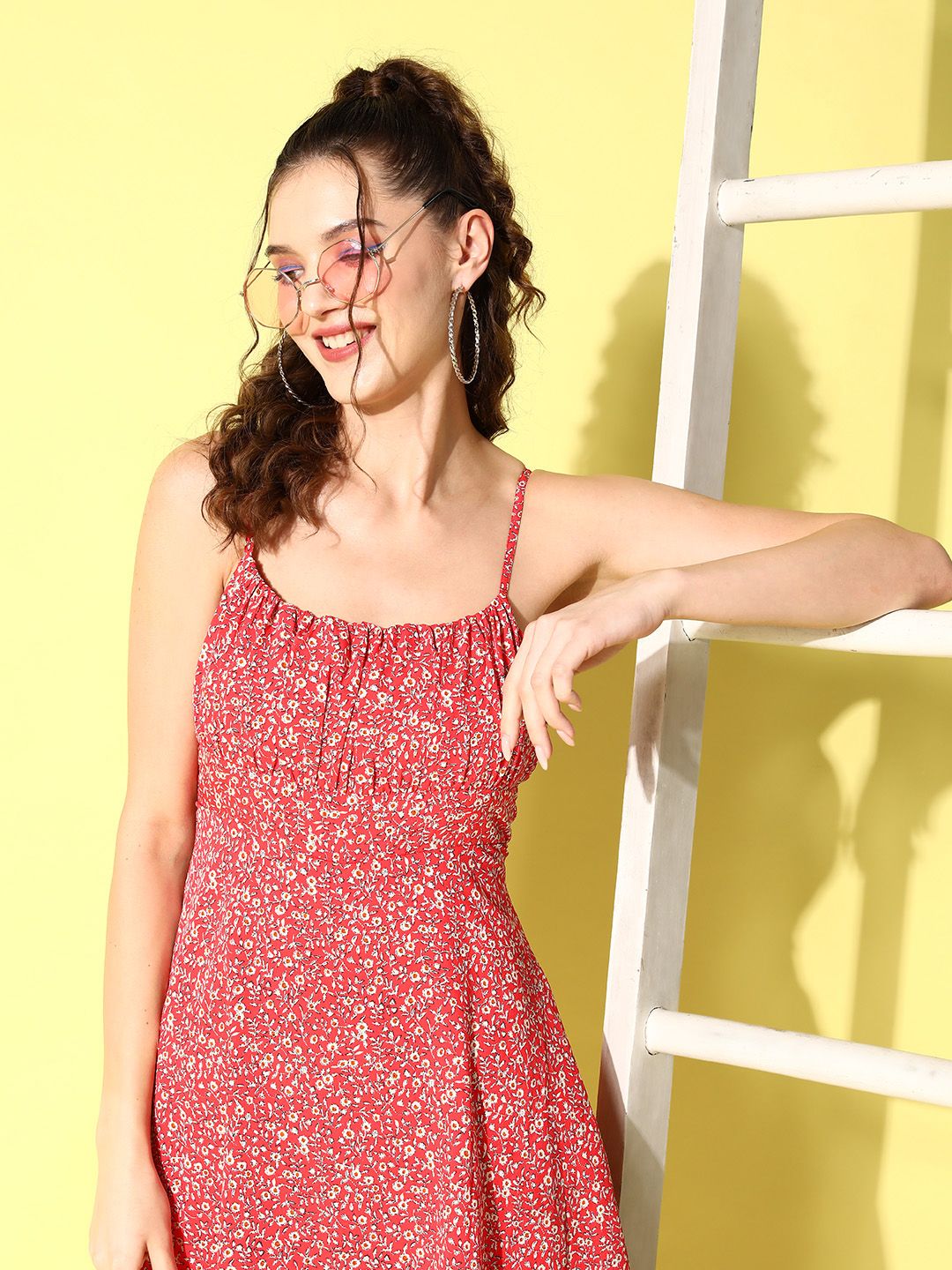 Berrylush Women Floral Bustier Dress