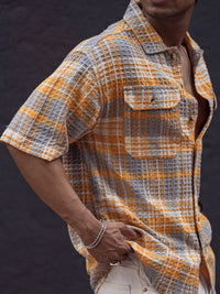 Powerlook Men Tartan Checks Opaque Checked Casual Shirt