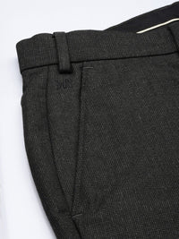 Raymond Men Textured Slim Fit Formal Trousers