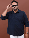 HIGHLANDER Plus Size Opaque Cotton Casual Shirt