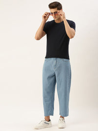 Bene Kleed Men Mid rise Loose Fit Cropped Jeans
