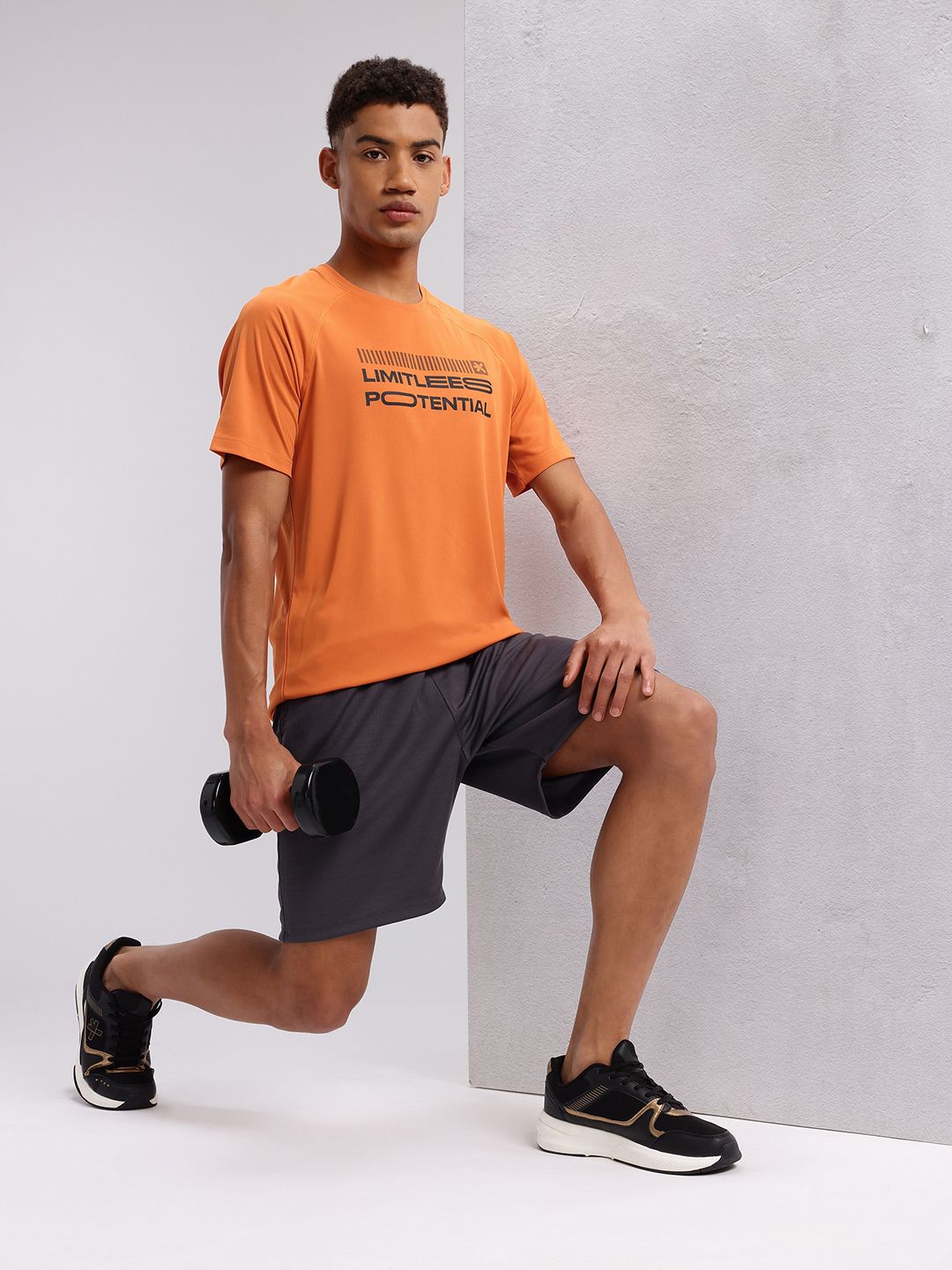 HRX by Hrithik Roshan Typography Print Raglan Sleeves Training T-shirt