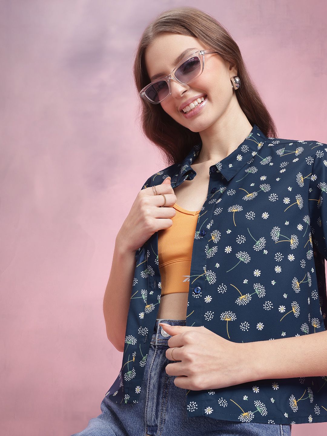 DressBerry Floral Printed Casual Shirt