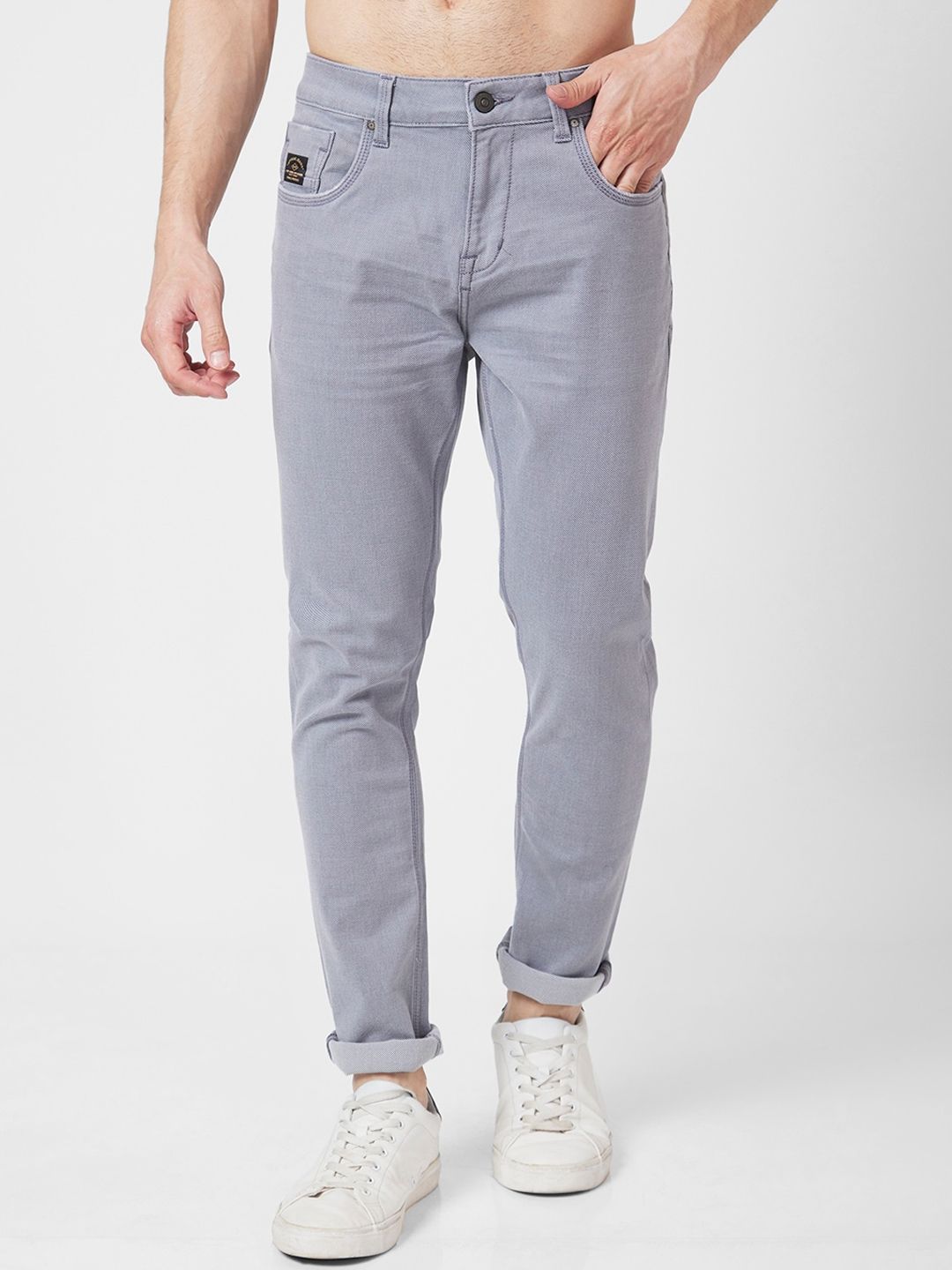 SPYKAR Men Skinny Fit Mid-Rise Clean Look Stretchable Jeans